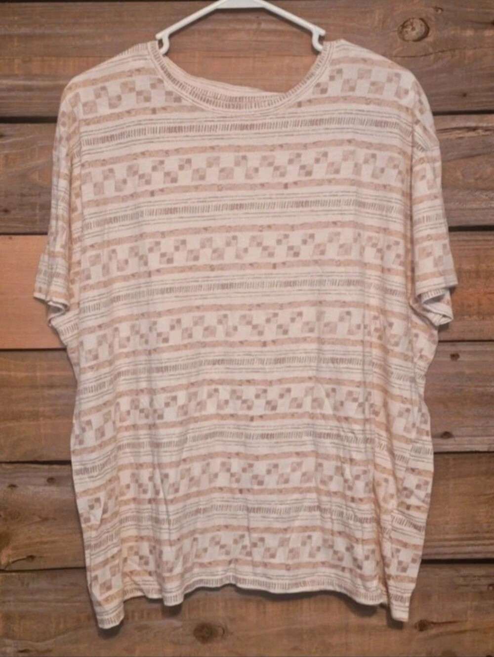 Free People Aztec Printed Tee Oversized Size Small